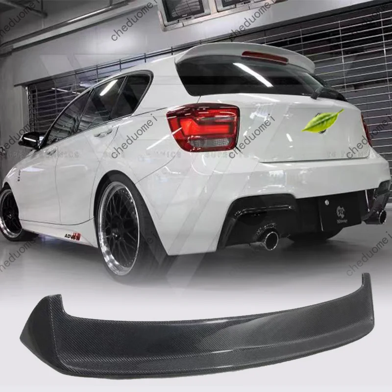 Suitable for BMW 1 Series F20 2011-2018 Model 3D Real Carbon Fiber Rear Roof Spoiler Non Destructive Installation Rear Spoiler