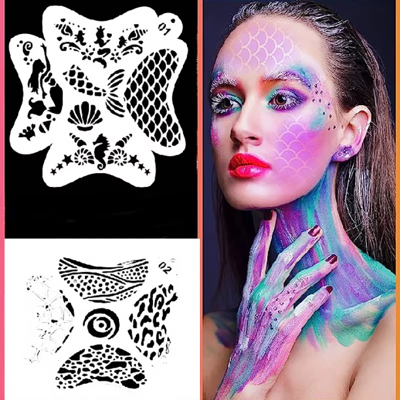 30g Monochrome Water Body Paint Halloween Christmas Party Face Tattoos Waterproof Makeup Body Painting Holiday Decorations