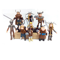 8Pcs/set Disney Cartoon How To Train Your Dragon Figurine Pvc Model Doll Birthday Gift For Children Tide Play Doll Toy Collect