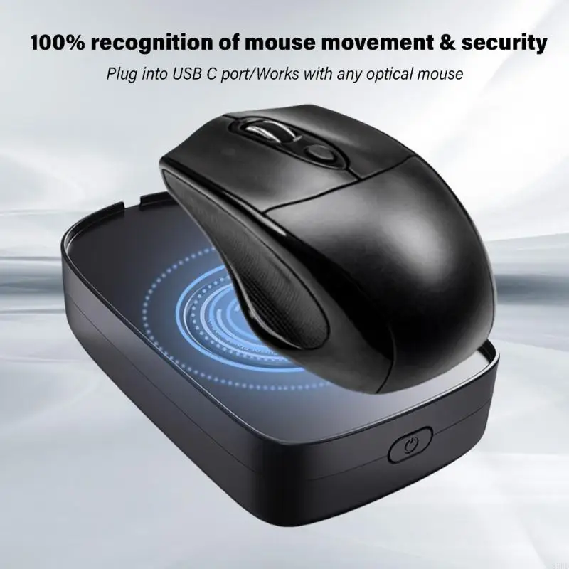 87HD Mouse Jigglers Mouse Movers Mouse Wiggler tidak terdeteksi Port USB untuk laptop komputer, membuat PC tetap terjaga, mouse