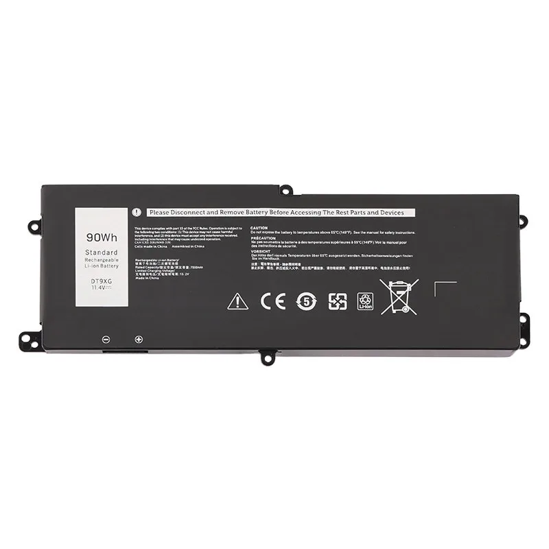 DT9XG Laptop Battery 11.4V 90Wh 7895mAh For Dell Alienware Area‑51m R1 R2 Series:ALWA51M‑D1968W ALWA51M‑D1969PW ALWA51M‑D1733B