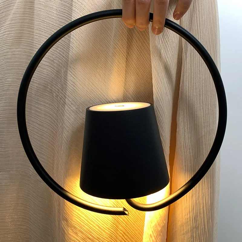 Creative Wall Lamp Wireless Led Rechargeable Interior Wall Bracket Light Modern Portable Hanging Lamp Aluminum Living Room Sofas