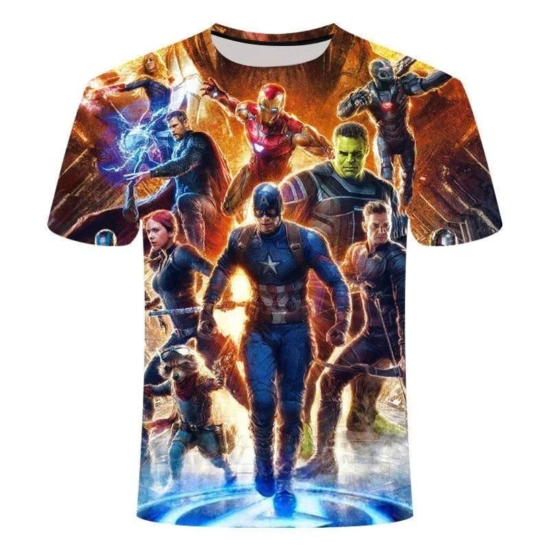 Superhelden-Mode 3D-Druck T-Shirt Schnelltrocknend Schweißabsorbierend Sportlich Bequem Familienoutfit Hochwertig Y2K 2026 – Detail 8