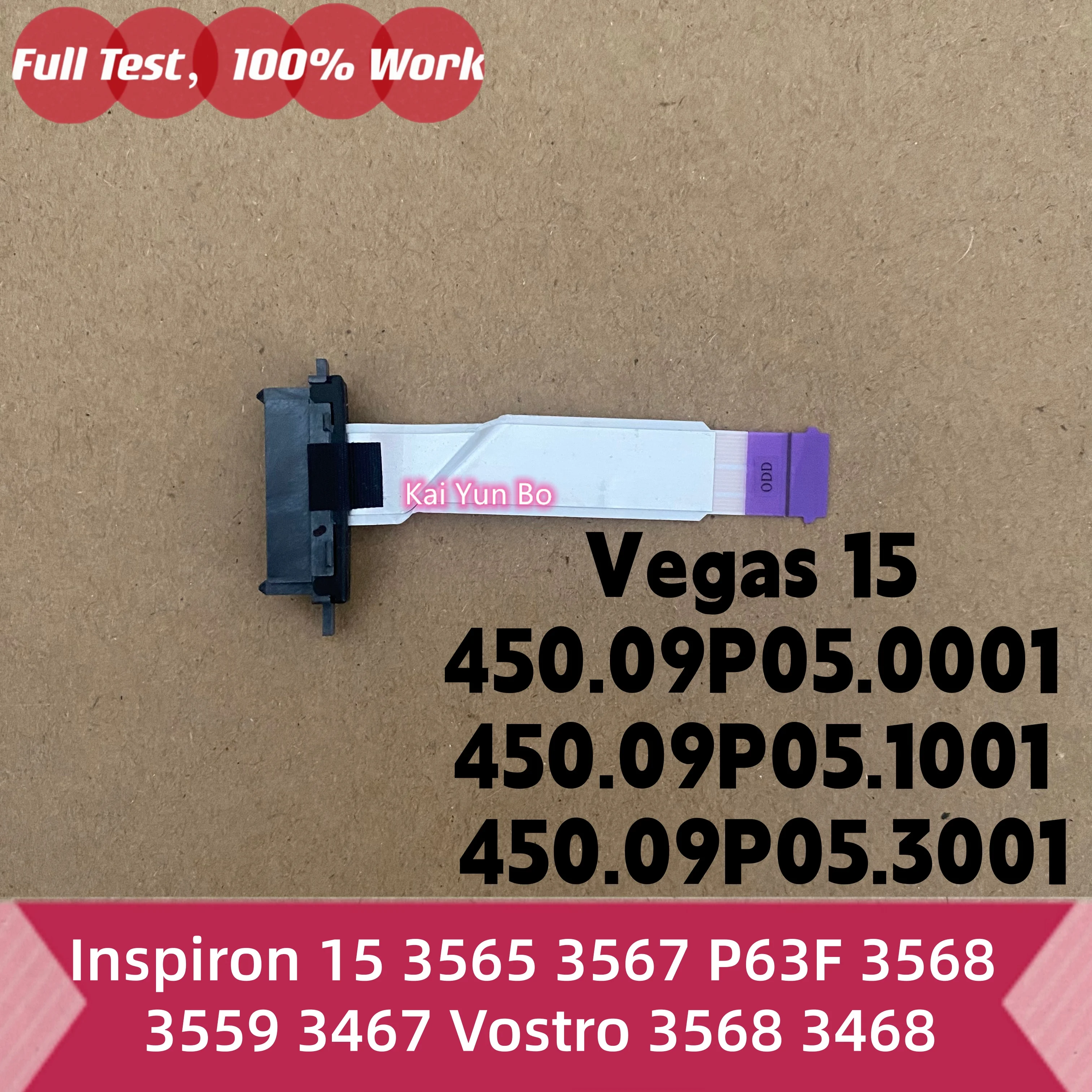 Cable de Unidad Óptica DVD SATA ODD para Laptop Dell Inspiron 15 3565 3567 P63F 3568 3559 3467 Vostro 3568 3468 Vegas 15 450.09P05 450.09P05.0001 450.09P05.1001 450.09P05.3001