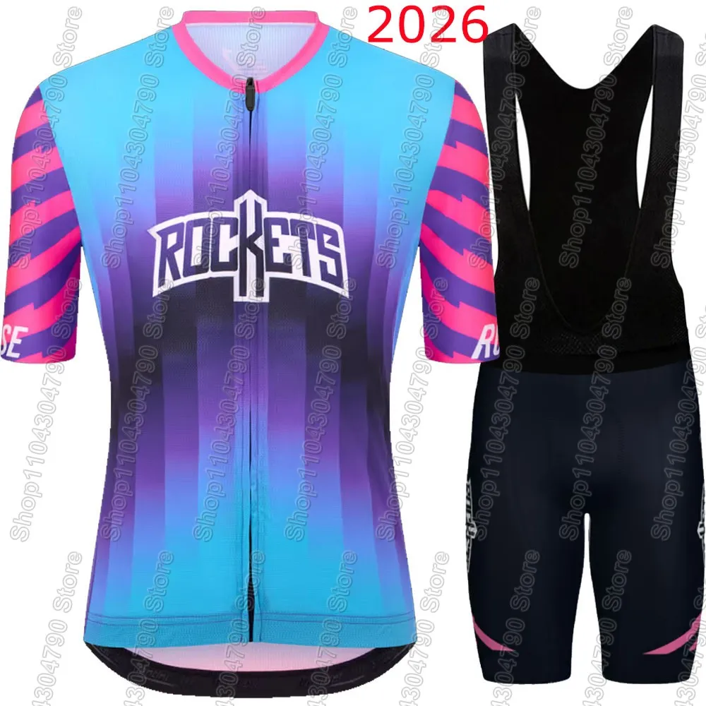 

Комплект велоформы Unibet Tietema Rockets Team 2026: Футболка и велошорты для шоссейного велосипеда, Франция, для MTB