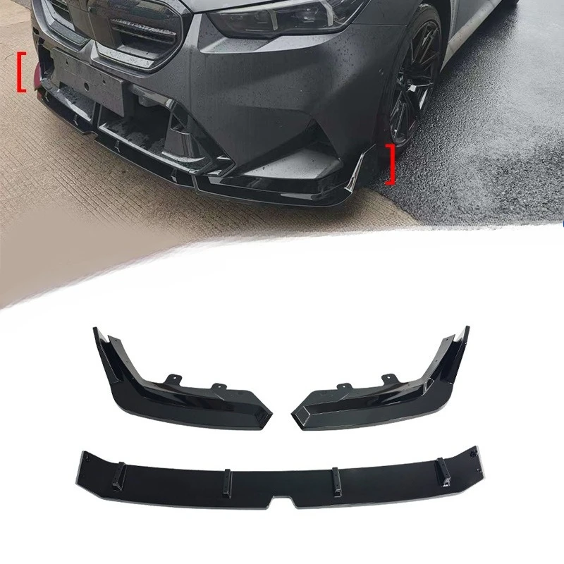 

For BMW M5 G90 24-25 Front Lip Splitter Competition Style ABS Material Direct Fit Aerodynamic Exterior Styling Body Kit Upgrade