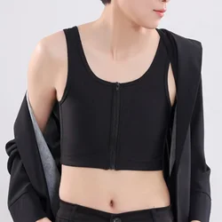 Women Breast Binder Strong Elastic Band Tank Top Shapewear Breathable Tops for Tomboy Daily Wear PR Sale