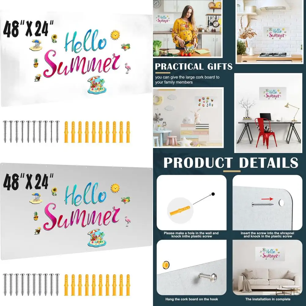 

Магнитная доска из нержавеющей стали с возможностью мокрого стирания для использования на кухне, в офисе и в классе