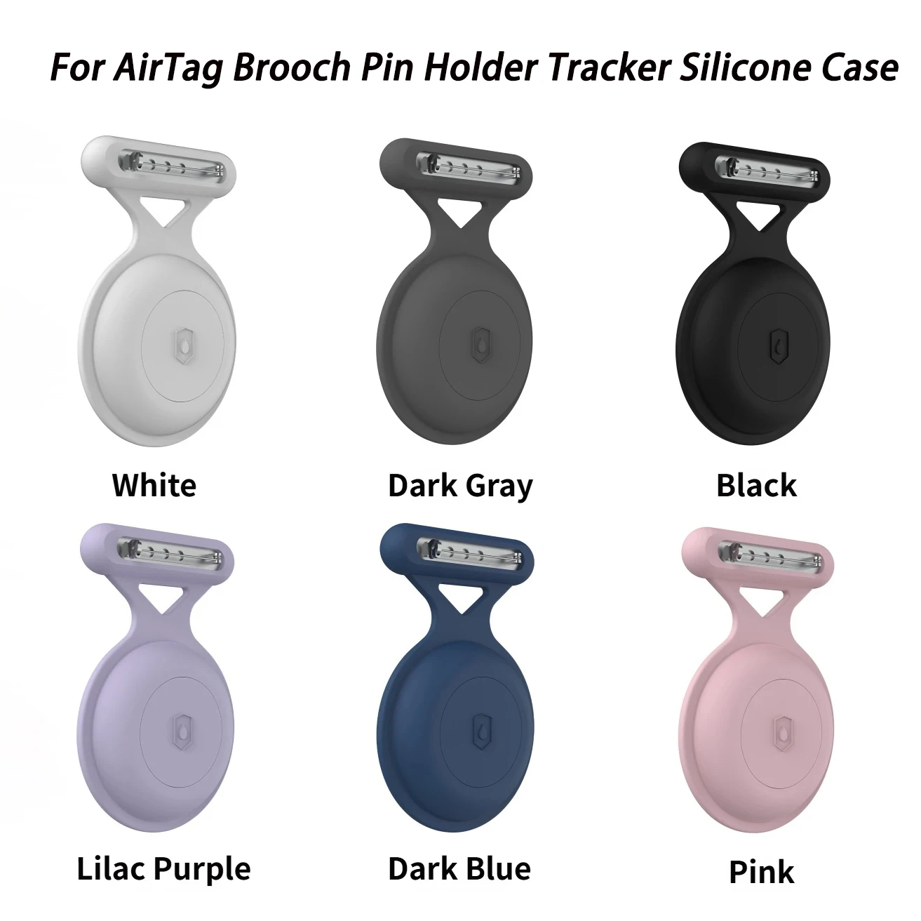 

Силиконовый защитный чехол-держатель для Apple AirTag в виде броши/брелока для детей/животных/рюкзаков, аксессуар для GPS-трекера AirTag