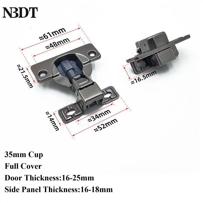 10Pcs Hydralic Extreme Short Arm Cabinet Hinge For Narrow Cupboard Wall Mount Electrical box