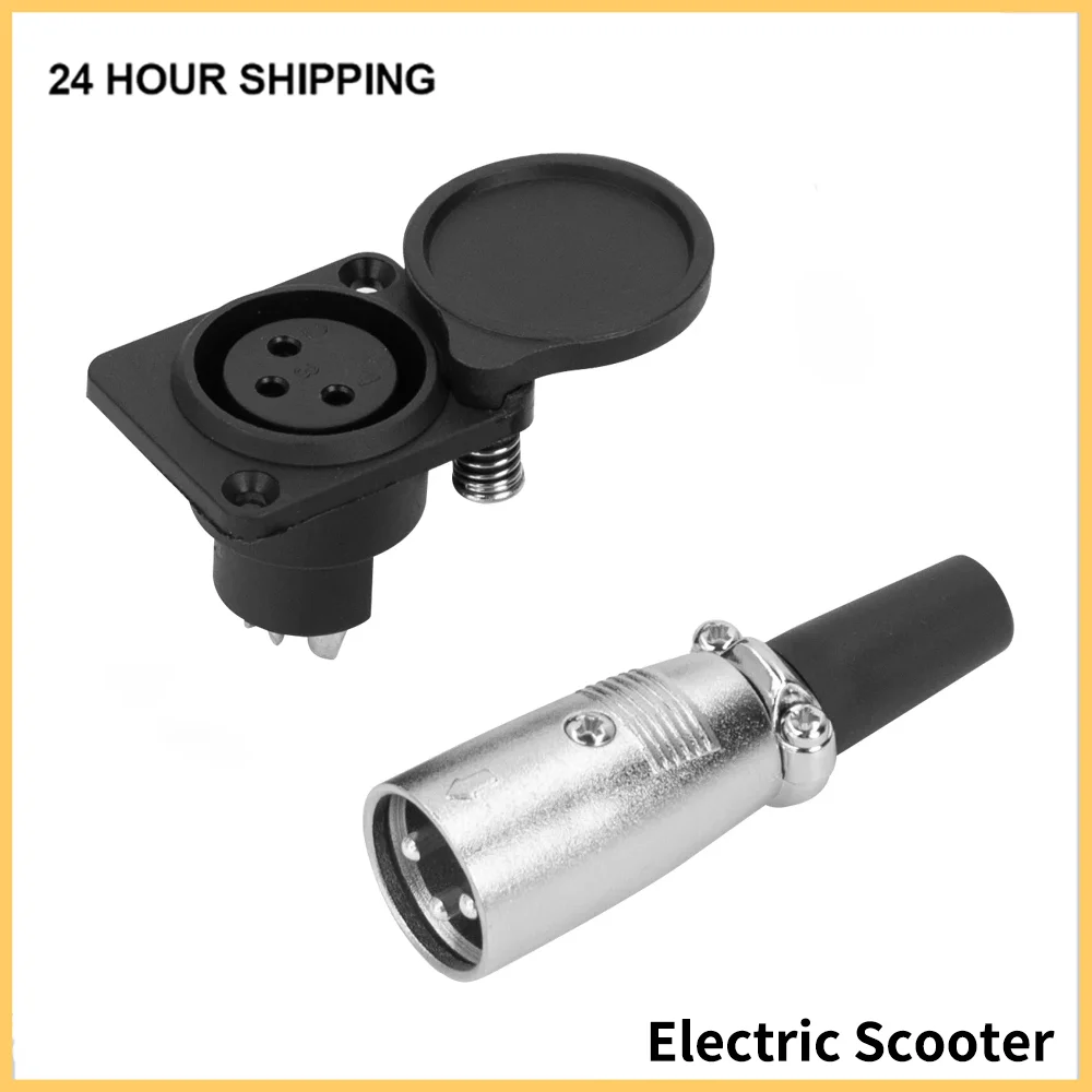 Electric Scooter Battery Charger Port 3 Pin 3Prong Plug Adapter Port Charging Cable for  Wheelchair For Innuovo/wisking