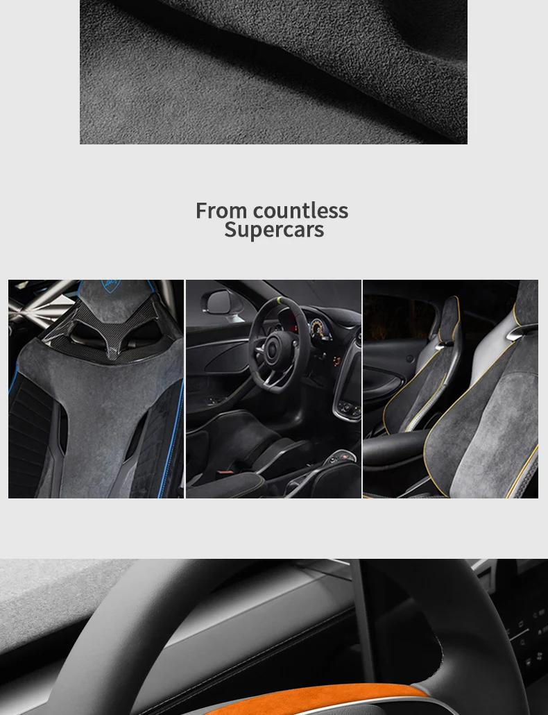 Aus Alcantara gefertigt, für Tesla Model Y Juniper / Model 3 Highland, Zierleiste für das Lenkrad, Innenraum-Tuning-Zubehör. – Detail 3