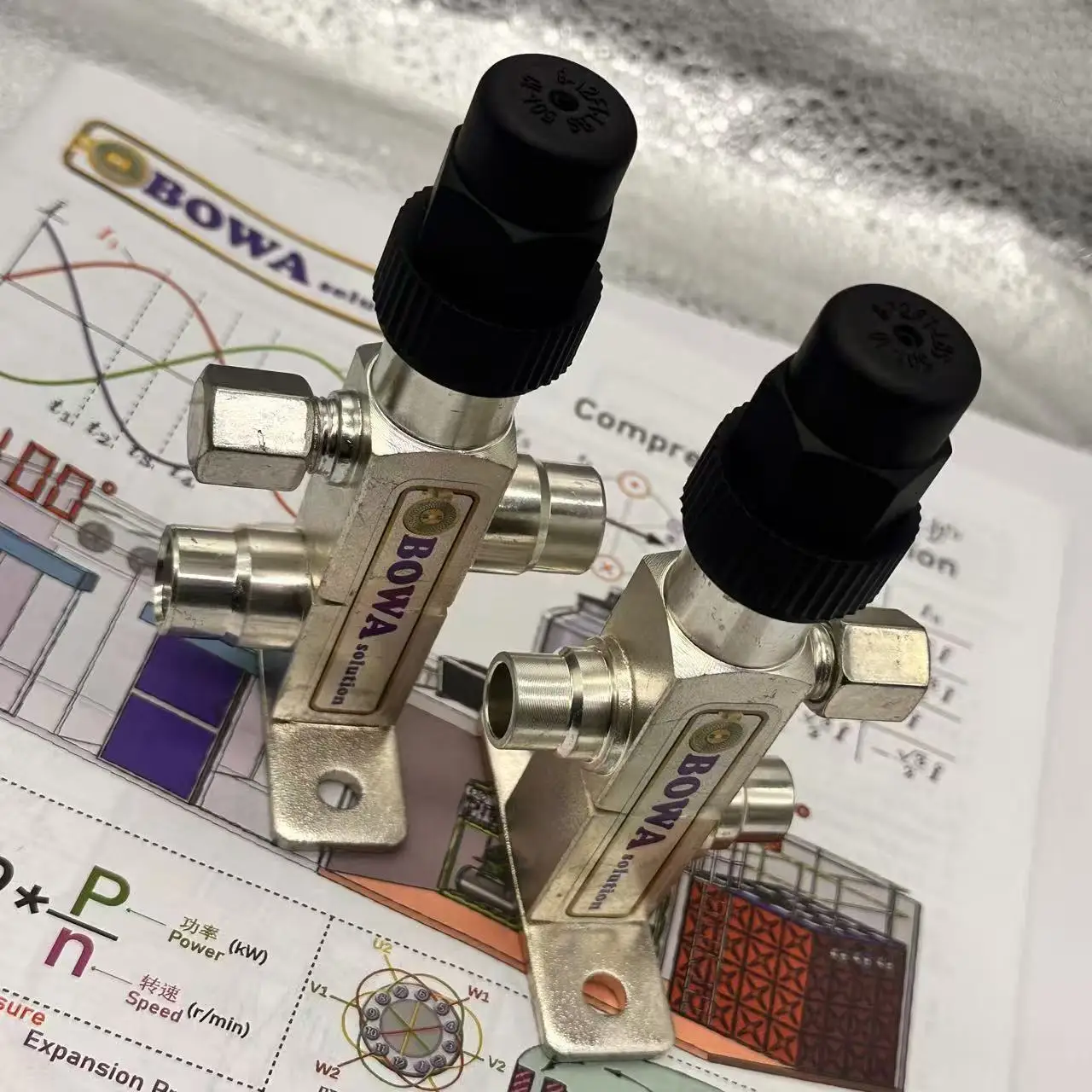 Vertical service valves is great choice for liquid and suction lines of open type condensing unit, easy to access and connect