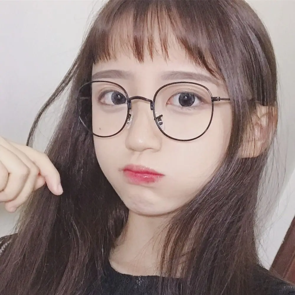 Retro Anti Blue Light Blue Light Blocking Glasses Anti Glare Round Frame Gaming Glasses UV 400 Protection Metal Eyewear Unisex