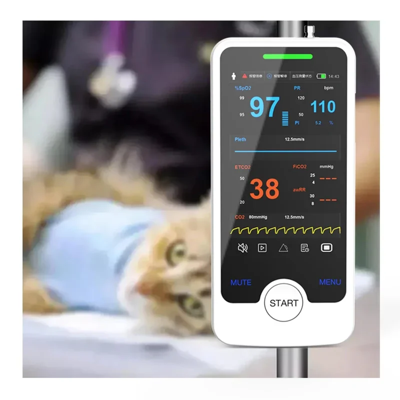 

Veterinary Pulse Vet Pressure Pulse oximeter Spo2 Meter Animal Pulse Oximeter For Dogs