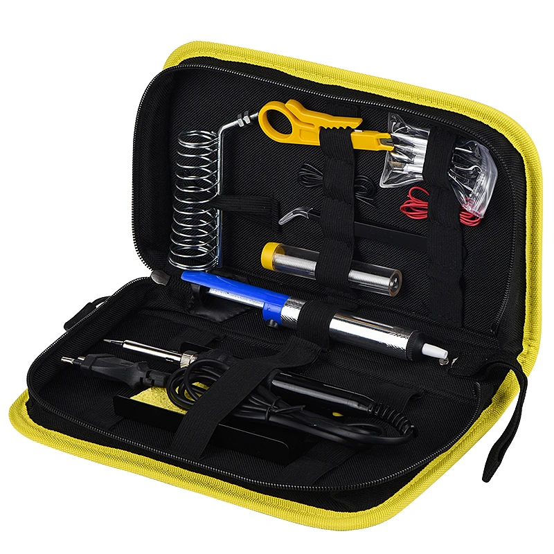 JCD saldatore Kit LCD temperatura regolabile 110V 220V 80W saldatura rilavorazione strumenti saldatura punte di ferro fili pompa riscaldatore Stand