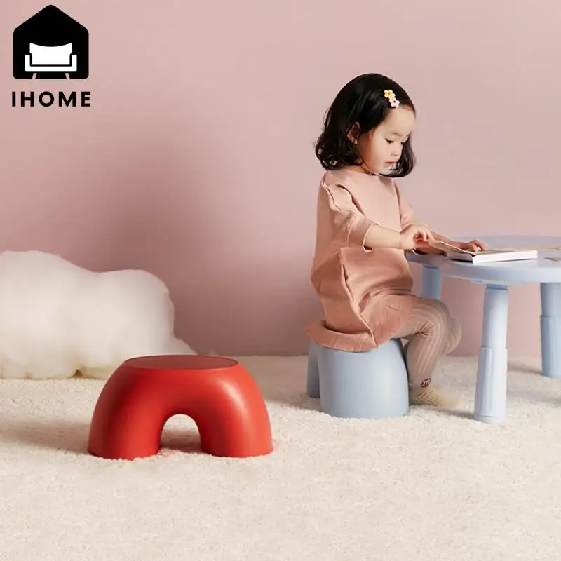 IHOME Rainbow Stool Simple Ring Small Bench Home Round And Comfortable Stool Non-slip Durable Shoe Changing Stool DropShipping