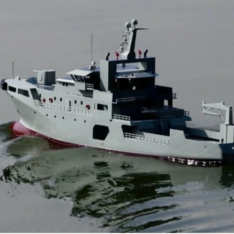 RC قارب 62cm1/100 سفينة حربية الإنقاذ قارب التحكم عن بعد ارتفاع درجة الحرارة مقاومة مادة الراتنج RC Tugboat عدة الصبي لعبة