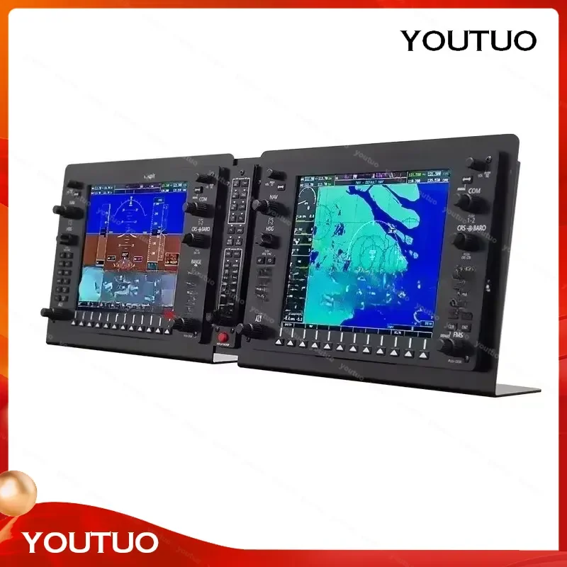 P3D Simulated Flight G1000 Integrated Aerophone PFD MFD Display Panel 10.4 Inch LCD Meters Display