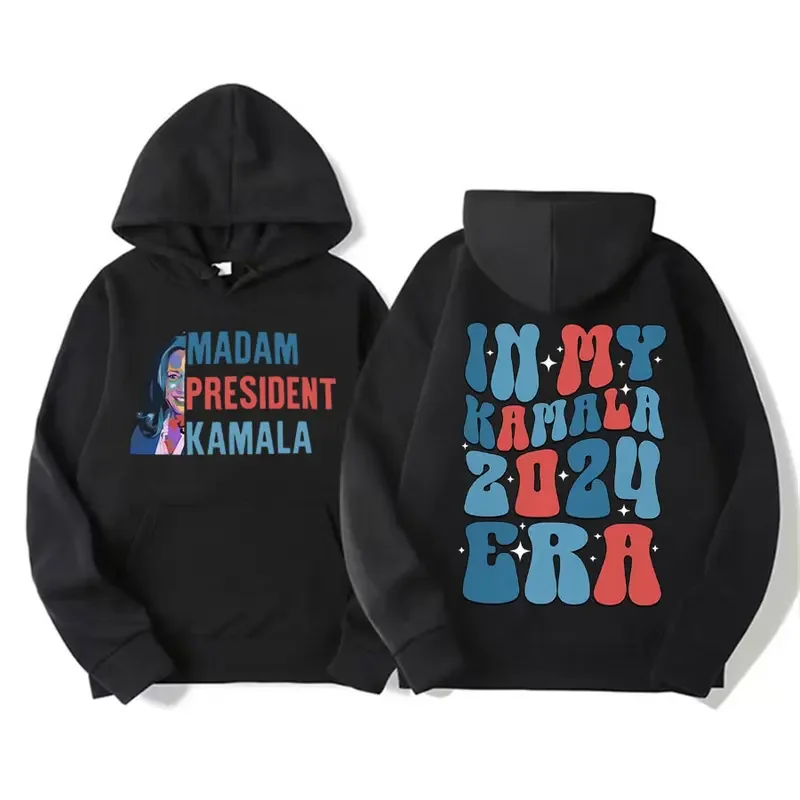 Madam President Pattaya Harris era 2024 hoodie men women fashion hip hop trend sweatshirt long sleeve oversized pullovers hoodie