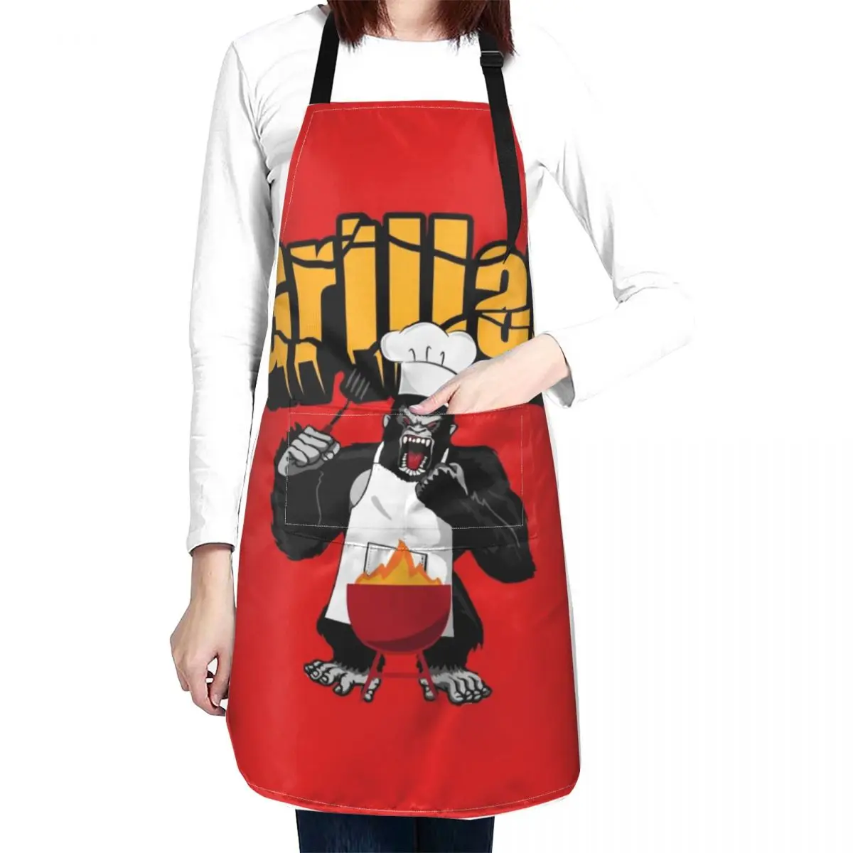 Gorilla Grilling Apron Chef Uniform Women Kitchen on the wall Kitchen Man For Man Apron