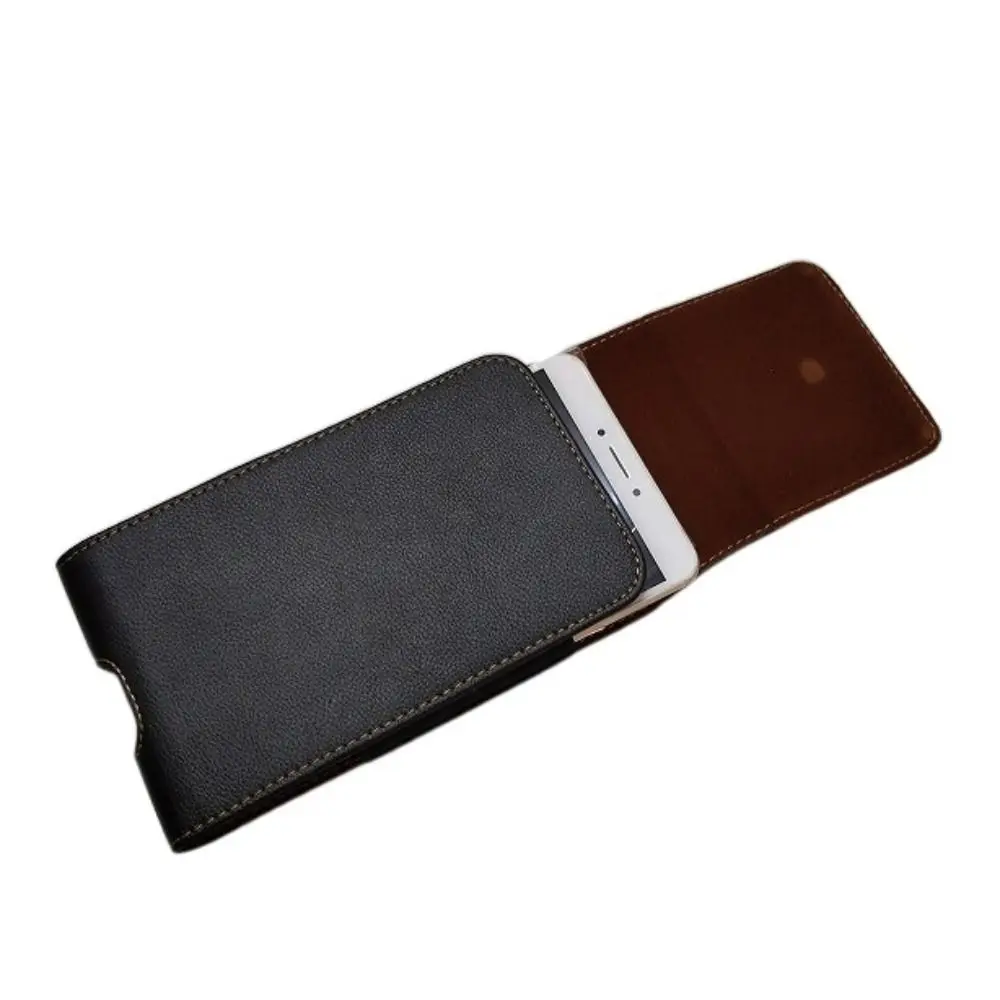 

Leather Case Mobile Phone Pouch Waist Pack Waterproof Phone Belt Clip Bag Vertical Belt Clip Phone Belt Hanging Pouch Men
