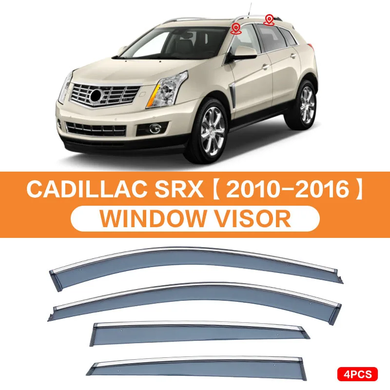 

Для Cadillac SRX 2010-2016: Дефлекторы окон, ветровики, защита от дождя и солнца, автомобильные аксессуары