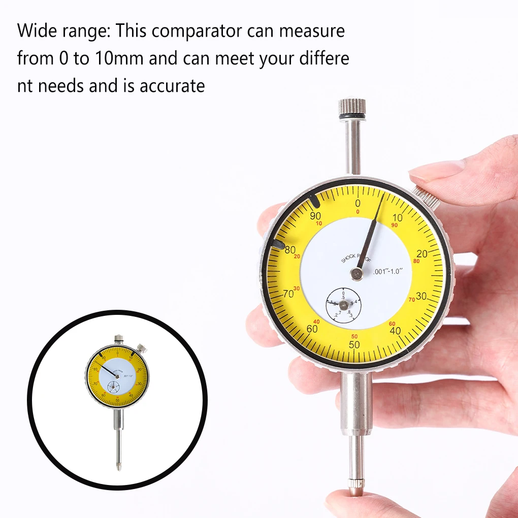 0-10mm Wide Range Comparator Accurate Dial Indicator Concentricity Test