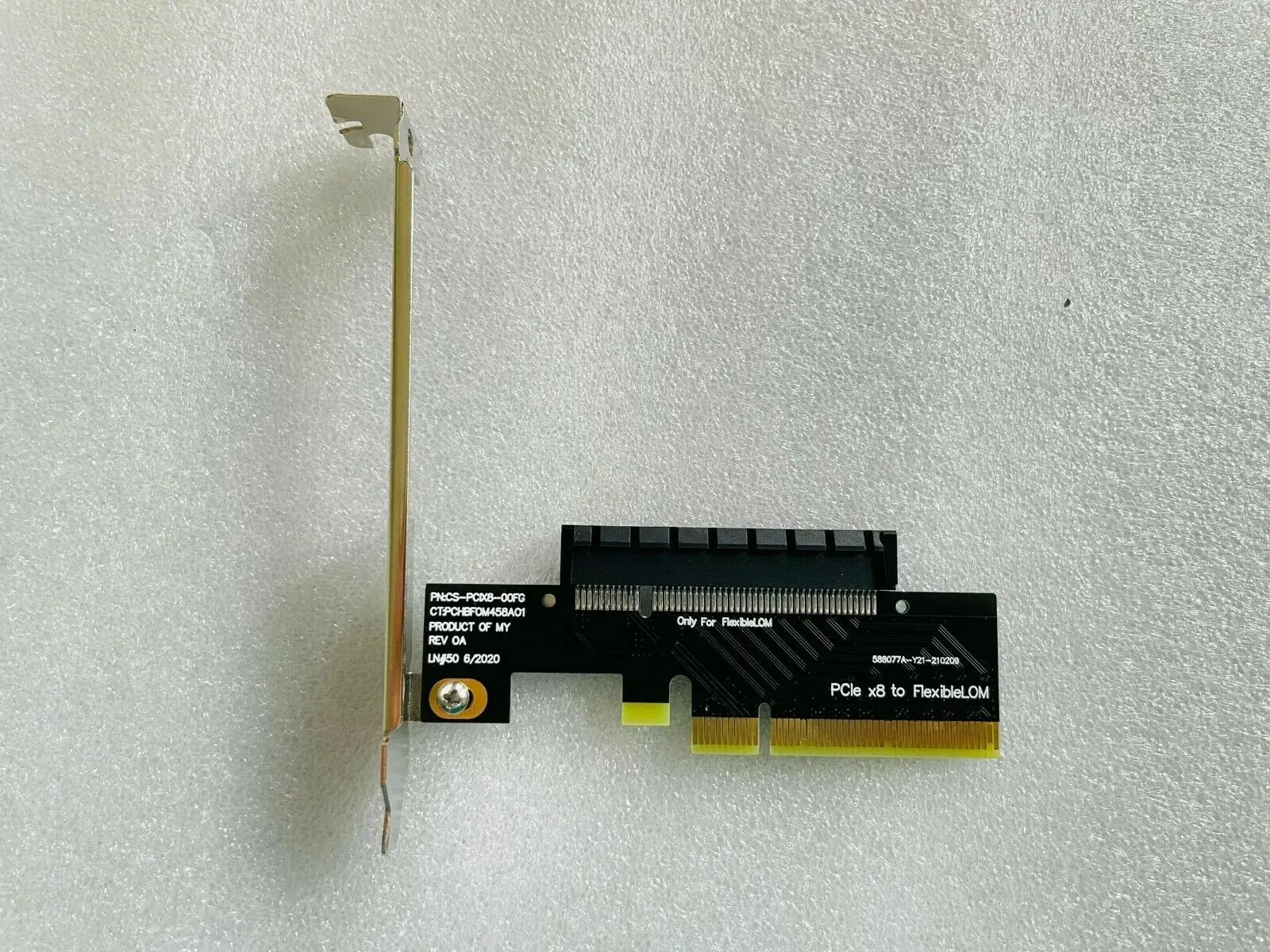 PCIe X8 Riser card for FlexibleLOM 331FLR 530FLR 366FLR 560FLR 561FLR 544FLR 544FLR with bracket