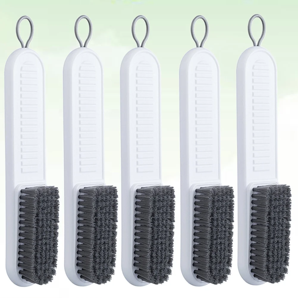 

5Pcs Shoe Brush Soft Bristle Cleaning Brush Long Handle for Shoes Clothes Tiles Bathtub Household Laundry Use Non-Slip