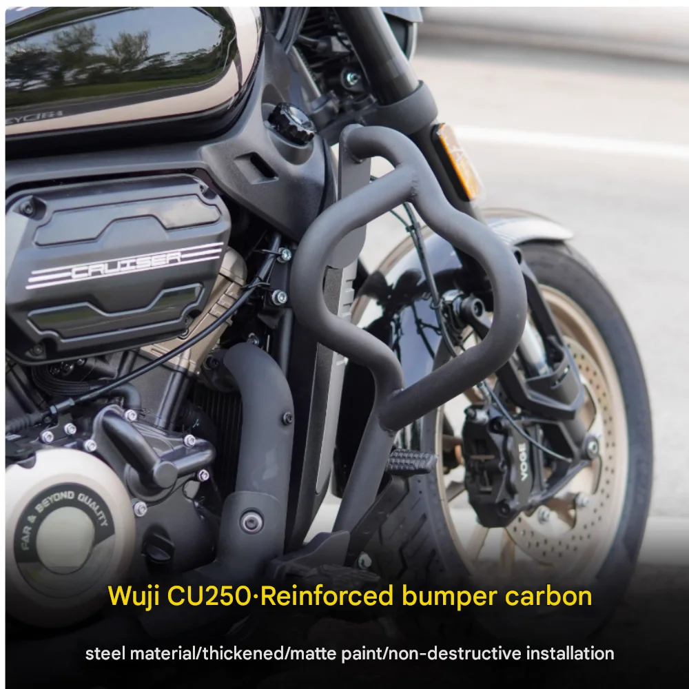 Applicable to Loncin VOGE CU250 bumper folding backrest quick release side bag modified bumper full helmet side bag accessories