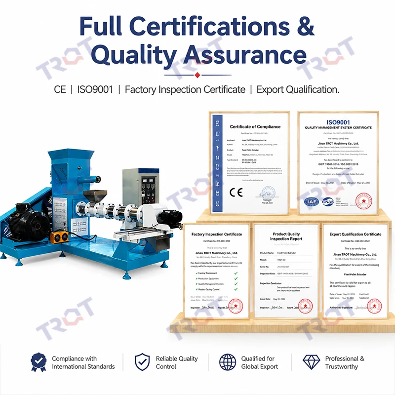 Dry Type 200-5000 Kg/h Aquatic Fish Feed Pellet Mill Making Machine Floating Fish Shrimp Crab Food Extruder Machine
