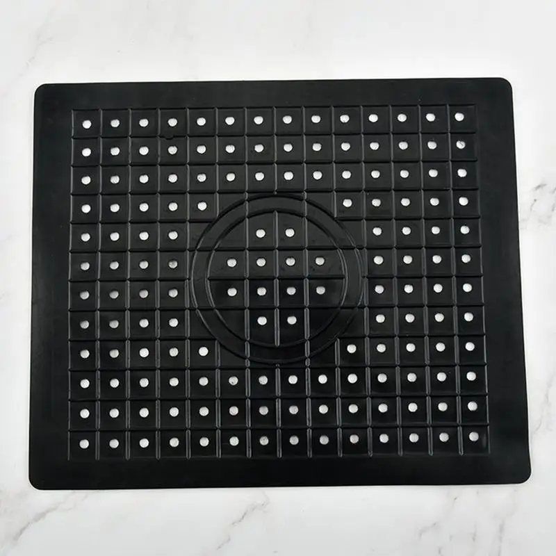 Alfombrillas de goma para fregadero de cocina, posavasos cuadrados, Protector de fregadero, alfombrillas protectoras para fregadero, protectores para platos, verduras, frutas y tazas