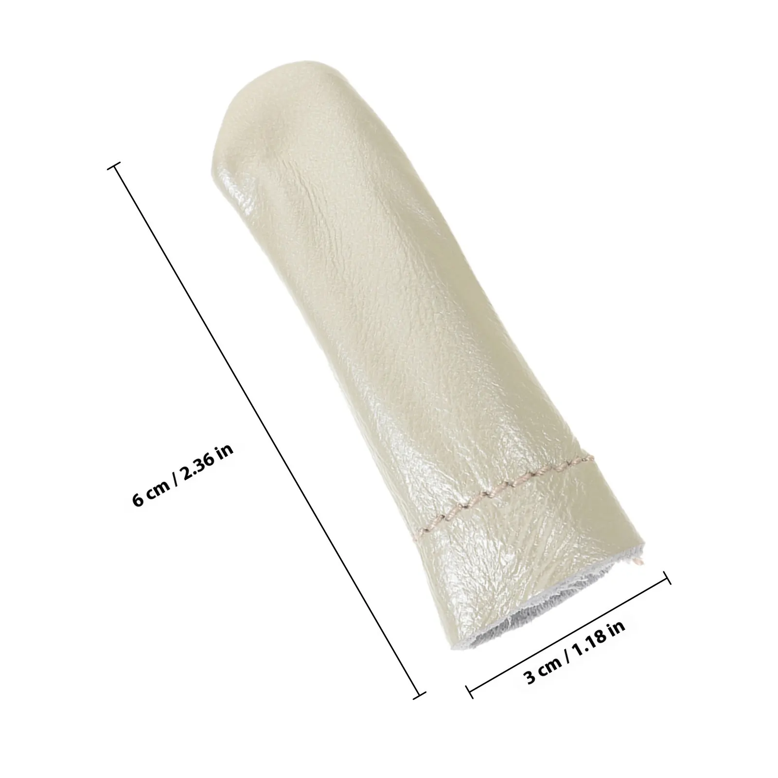 6Pcs Thick Flexible Cowhide Finger Protector Thimble for Needle Felting Sewing Embroidery Crafting Jewelry Mat Keyring