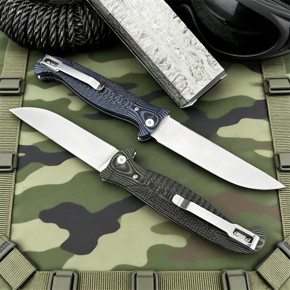 Coltello tascabile pieghevole per il tempo libero all'aperto Trekking Barbecue Autodifesa Caccia Pesca Attrezzatura essenziale portatile Strumento di utilità