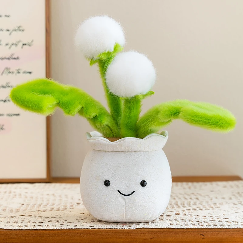 

Cute Kawaii Dandelion Plant Plush Toy Office Study Desktop Accompany Plants That Do Not Require Watering Housewarming Gift