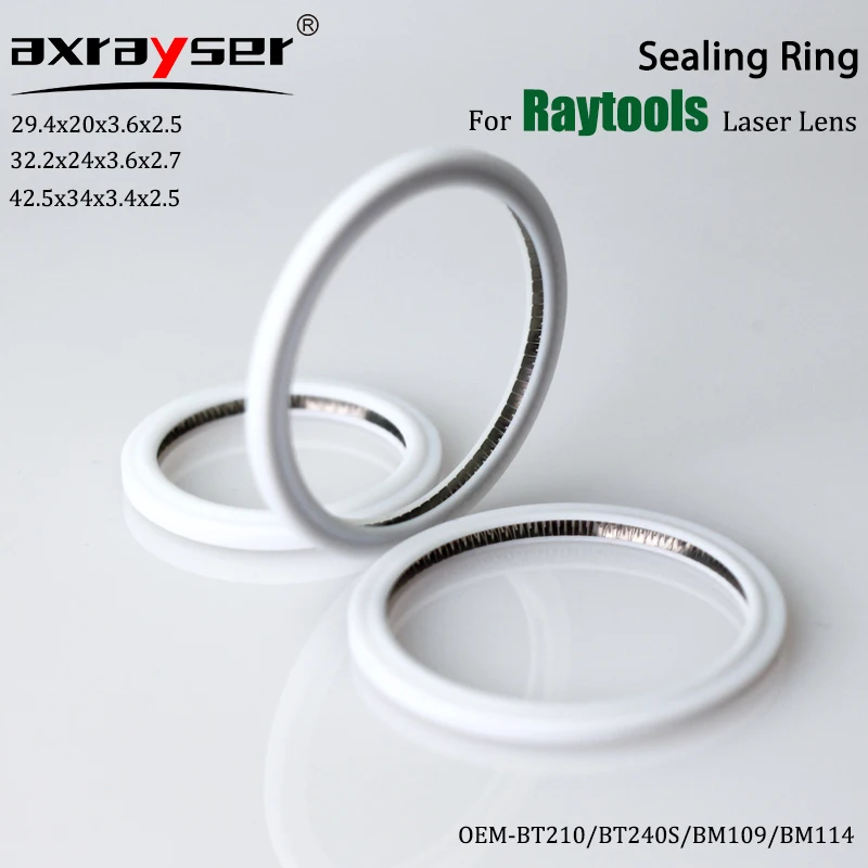 

Raytools Sealing Ring Washer Protective Windows for Laser Lens 27.9*4.1/24.9*1.5/37*7mm Seal BT210/BT240S/BM109/BM114 Laser Head