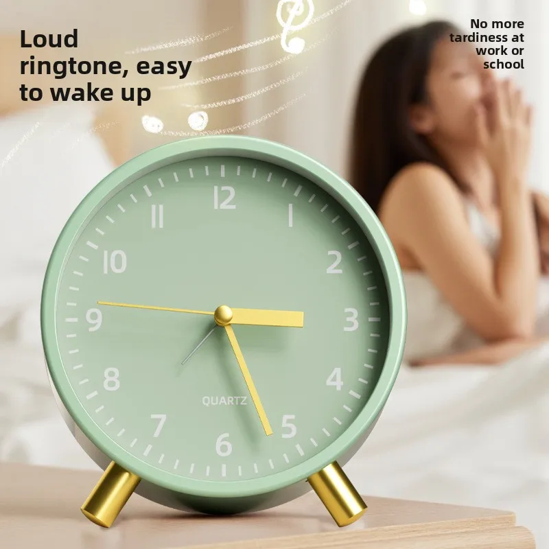 Student Alarm Clock Silent Desktop Wake Up Clock Strong Wake Up Alarm for Boys Girls Bedroom Study Room