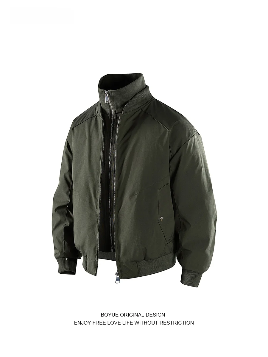 

Зимняя хлопковая одежда Boyue с воротником-стойкой, рабочая одежда для пар, модная футболка для альпинизма, мужская и женская Inter