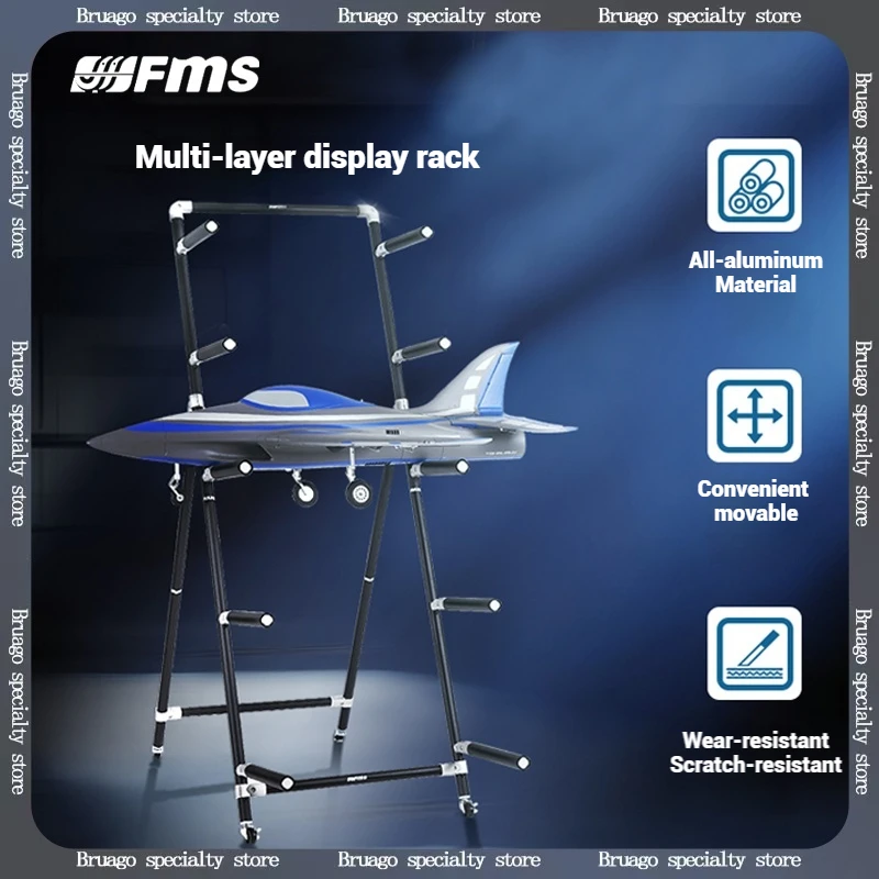 

FMS складная модель с дистанционным управлением, подставка для дисплея самолета, стеллаж для хранения с колесами для игрушек и хобби, детали игрушек с дистанционным управлением