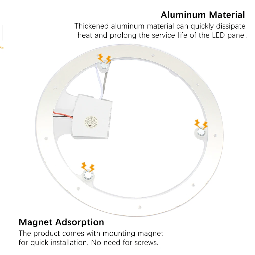 Ceiling Lamp LED Panel 220V Replacement LED Module 24W Light Panel Board 6000K/4000K Circular LED Module For Ceiling Fan Lights