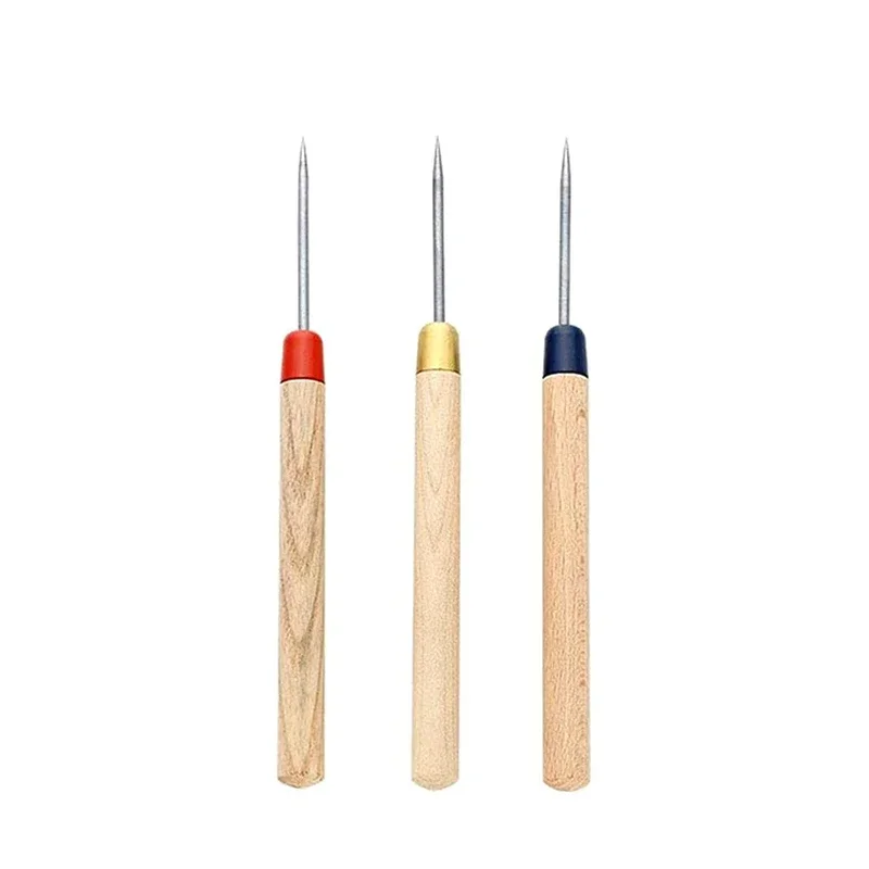 TECHNIQUE ASIC Jewelry Solder Probes Wooden Handle Durable Titanium Solder Pick Gold Silver Soldering Aid Tools