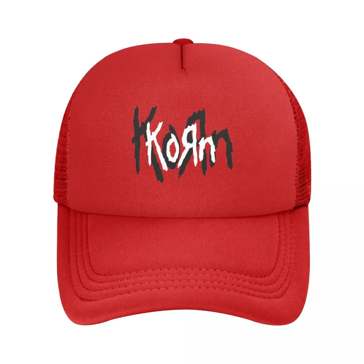 Korn Heavy Metal Band Mesh Baseball Cap Adult Retro Sun Hats Hats Adjustable Snapback Caps Trucker Cap Summer Trucker Hat