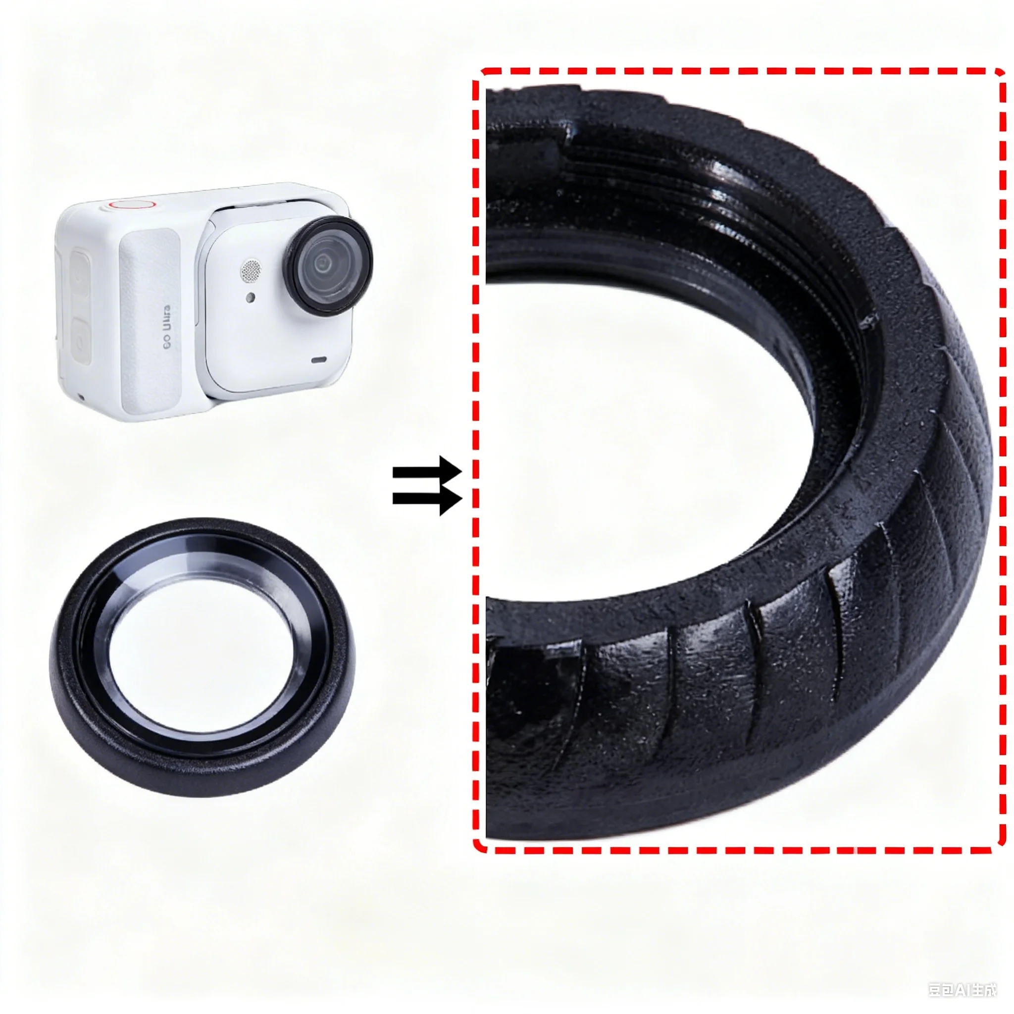 

Lens Guards for Insta360 GO Ultra Optical Glass Camera Lens Protector for Insta360 GO Ultra Scratch-resistant Accessories