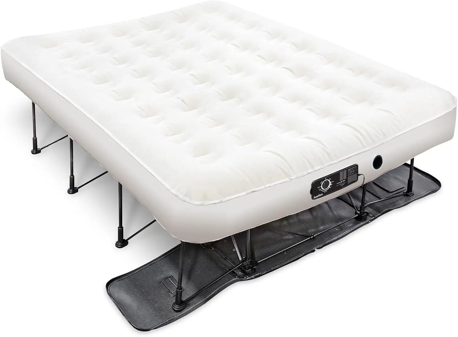 

Bed (Queen) Air Mattress with Deflate Defender™ Technology Dual Auto Comfort Pump and Dual Layer Laminate Material - AirBed Fram