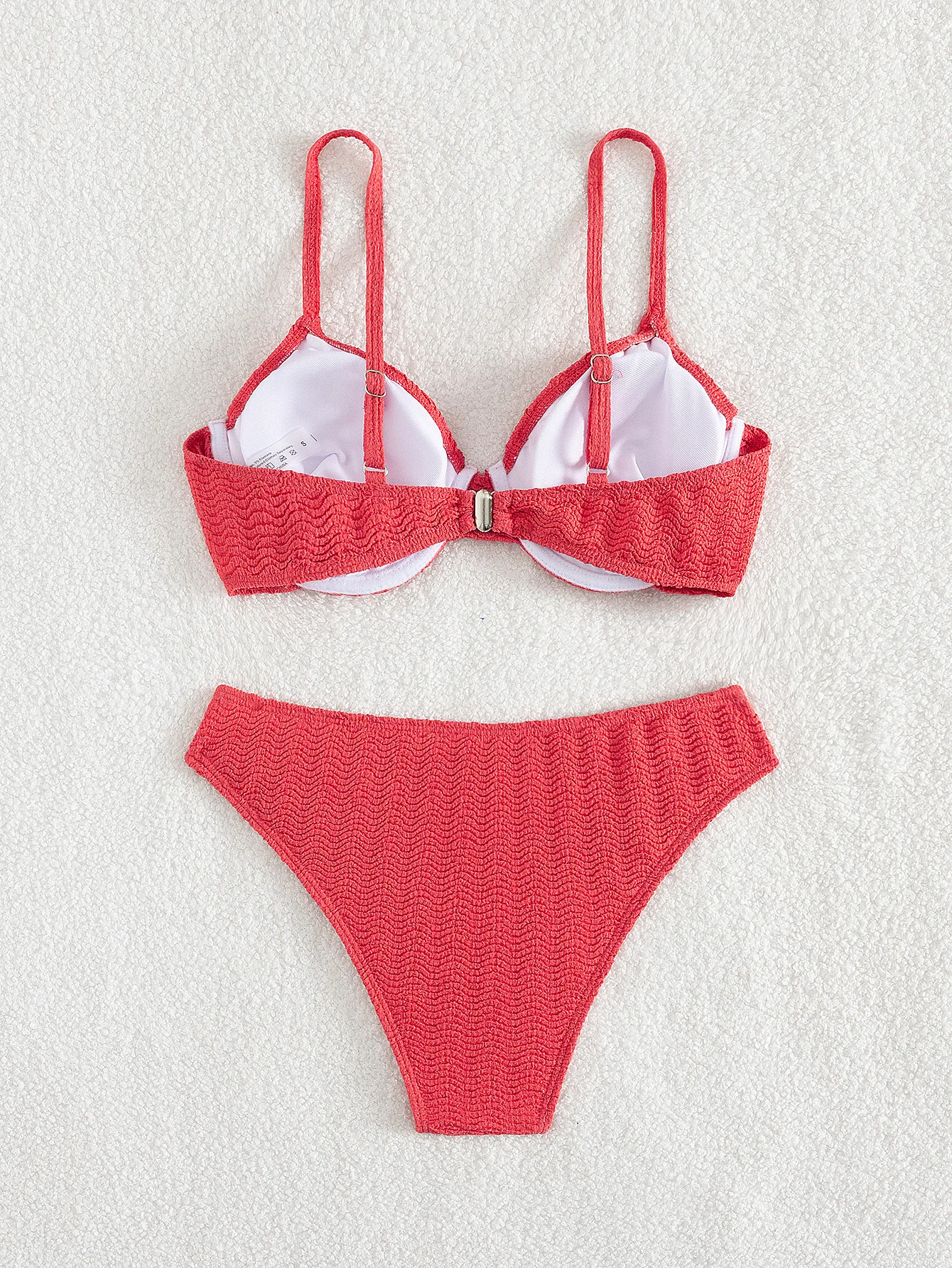 sexy red push up plain bikinis sets two pieces thong high waist swimsuits bathing suit swimwear biquini tankini