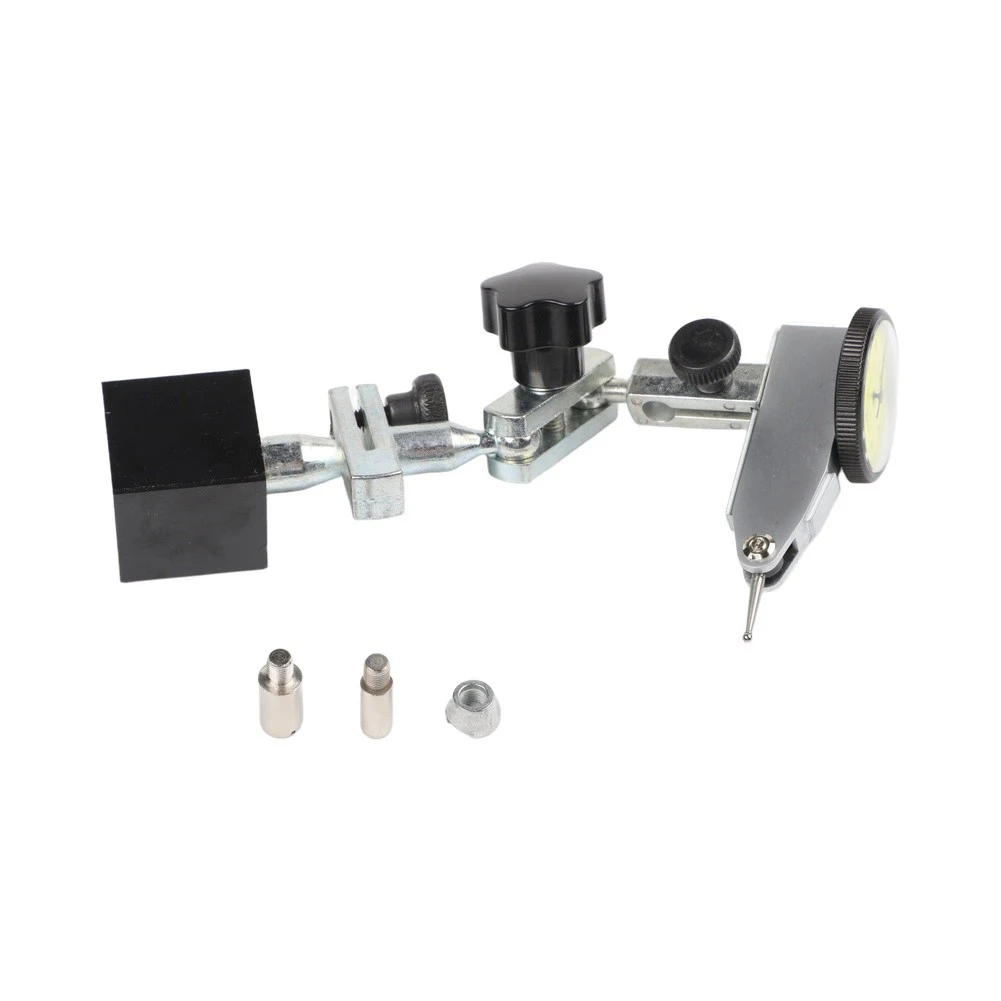 Adjustable Base Holder for Dial Test Indicator Gauge with 0.01mm Accuracy and 0-0.8mm Measuring Range Steel Construction
