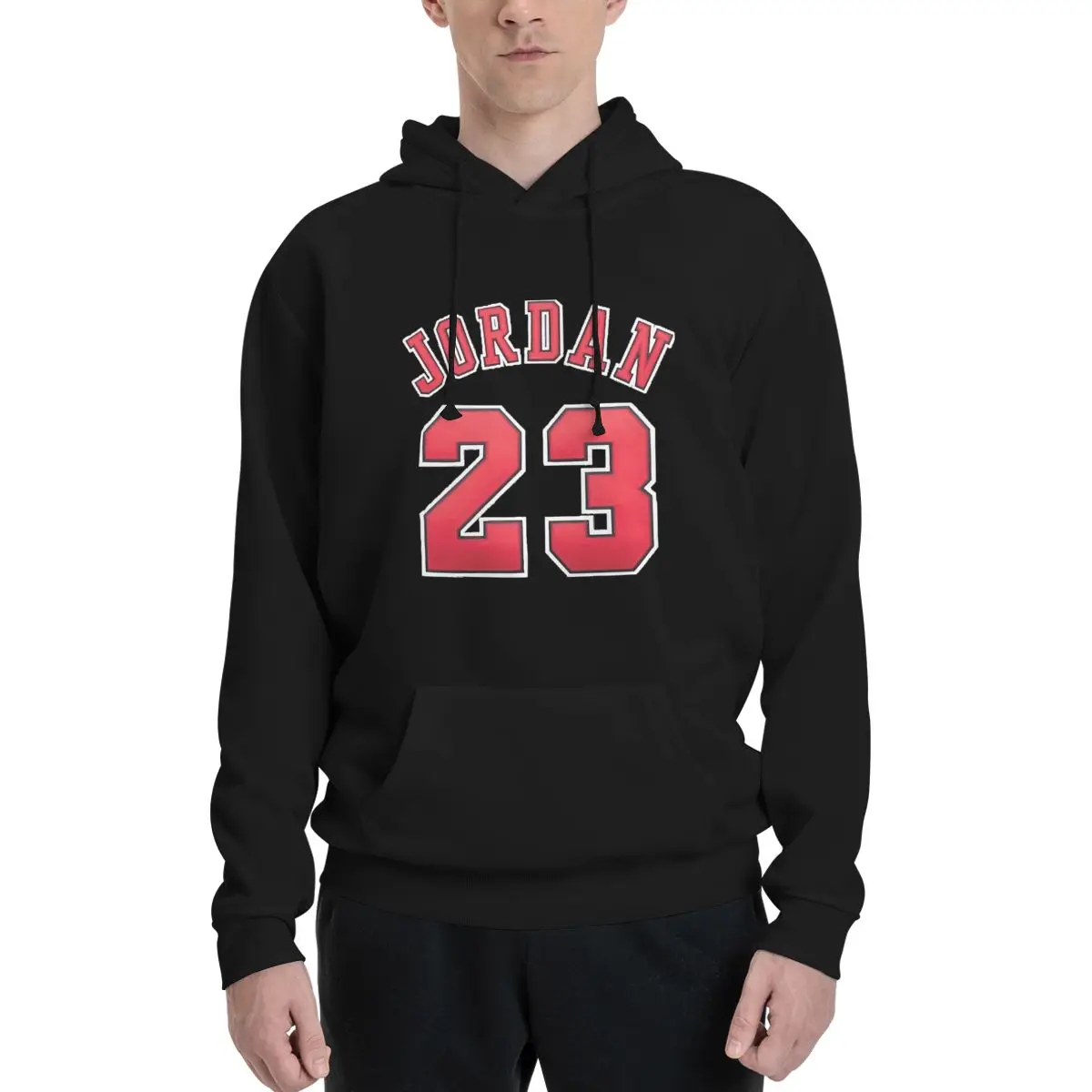 Flying Michaeler And Jordans Chicago 23 Stars Bulls Couples Plus Velvet Hooded Sweater Casual Graphic Hooded rope pullover