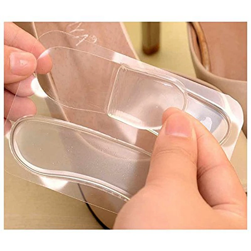 1 Pair Insert Silicone Gel Women Heel Inserts Protector Foot Feet Care Shoe Insert Pads Insole Cushion Feet Care Accessories