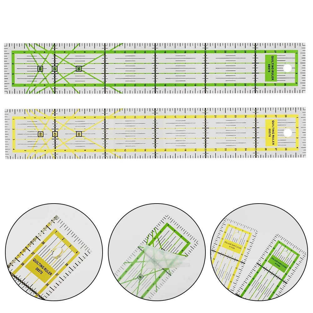 Linijka do szycia szablony do szycia patchworkowe narzędzia do domu DIY do cięcia odzieży pikowana rękodzieło krawieckie dostarcza akryl 30x5x0,3 cm